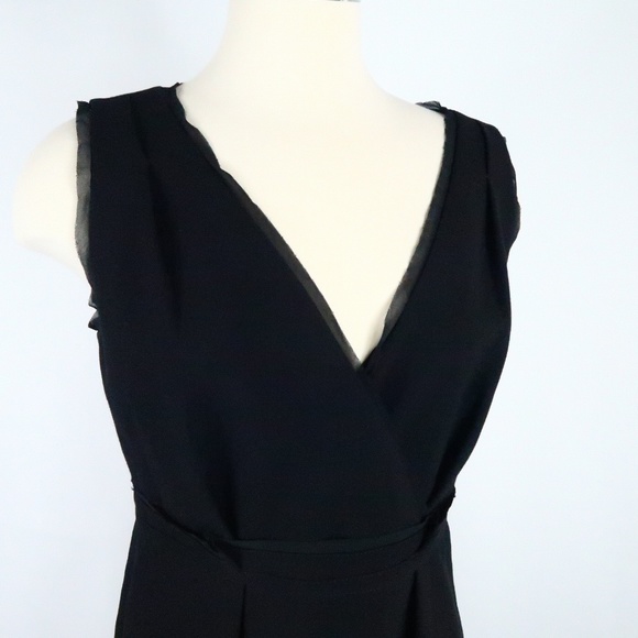 🛑Ann Taylor LOFT Black Midi Dress - Picture 6 of 8